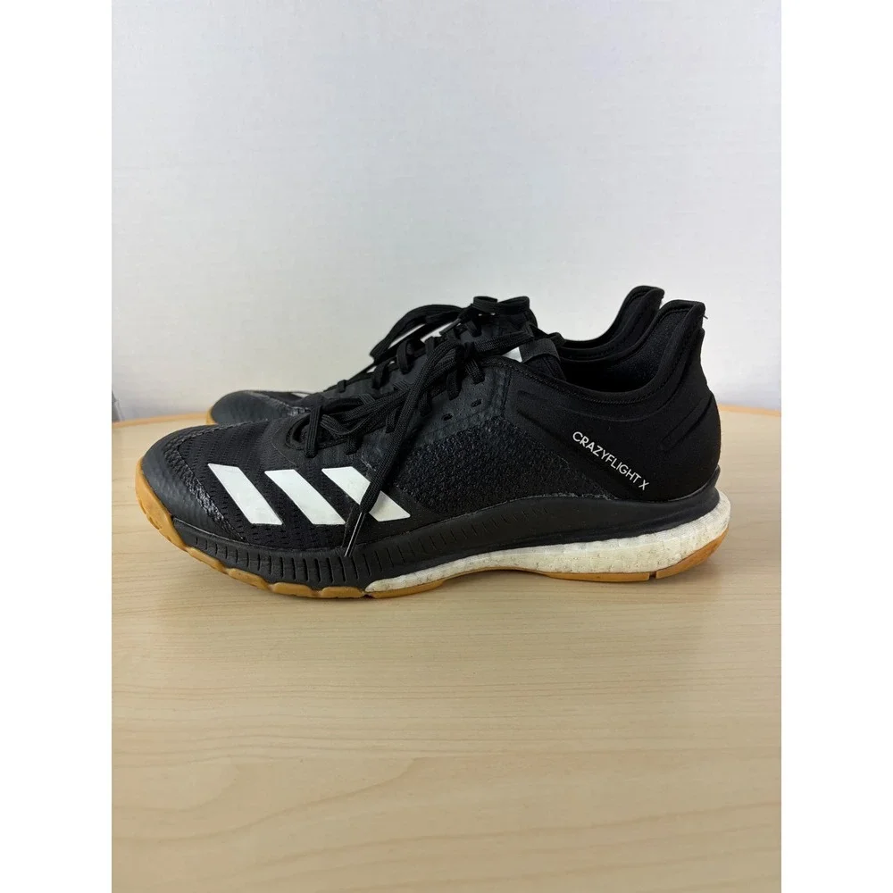 Adidas Crazyflight X Volleyball Shoes Black White Gum Sole Women's 9.5
